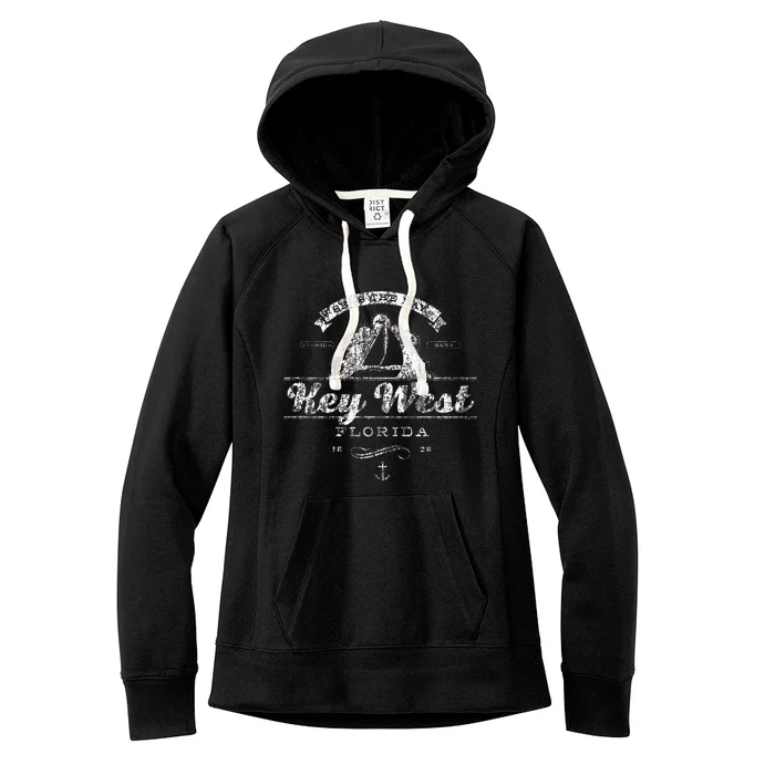 Key West Fl Sailboat Nautical Women's Fleece Hoodie