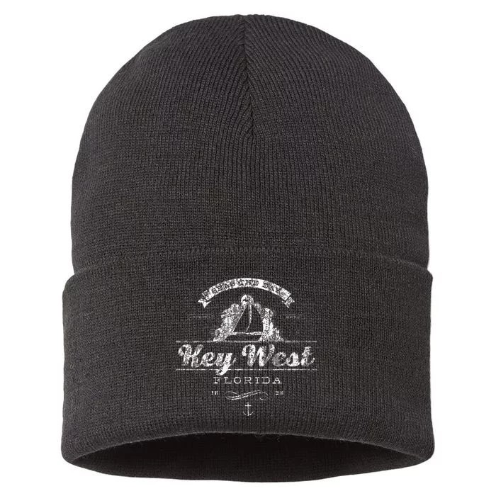 Key West Fl Sailboat Nautical Sustainable Knit Beanie