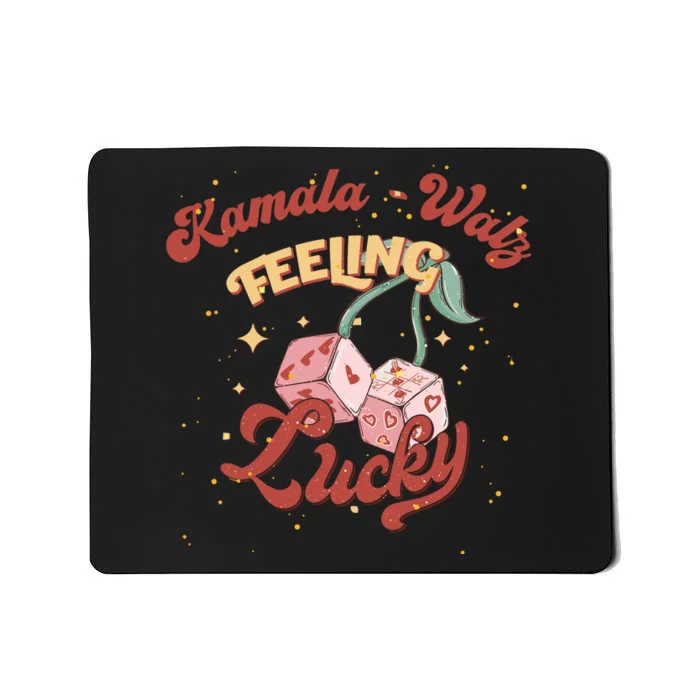 Kamala Walz Feeling Lucky Mousepad