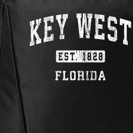 Key West Florida Fl Vintage Athletic Sports City Backpack