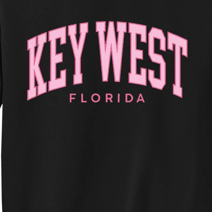 Key West Florida Summer Retro Preppy Throwback Tall Sweatshirt