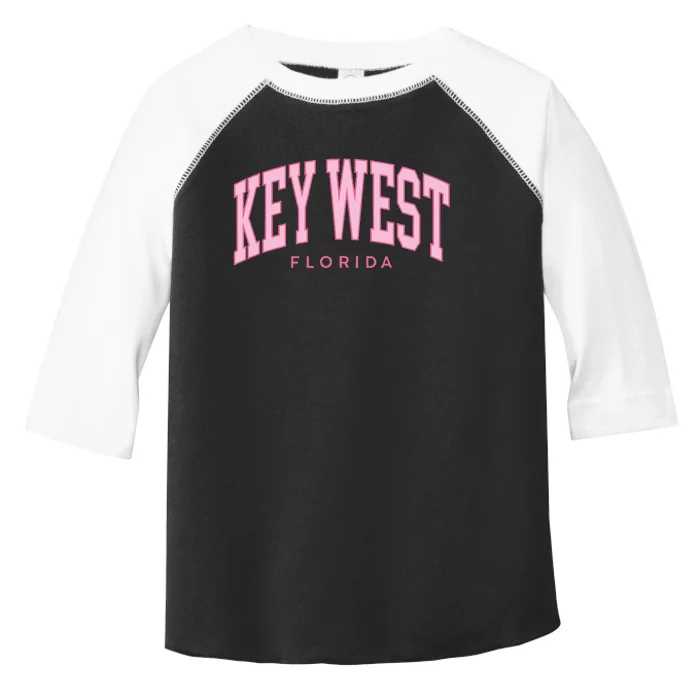 Key West Florida Summer Retro Preppy Throwback Toddler Fine Jersey T-Shirt