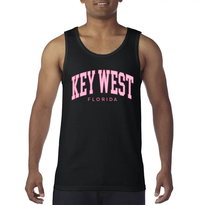 Key West Florida Summer Retro Preppy Throwback Tank Top