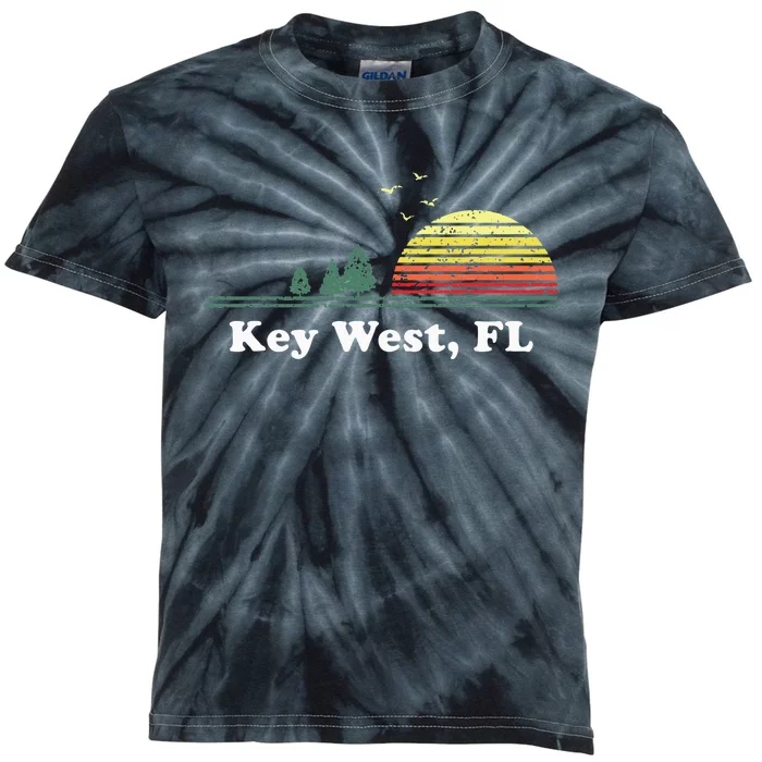 Key West Florida Home Souvenir Print Kids Tie-Dye T-Shirt