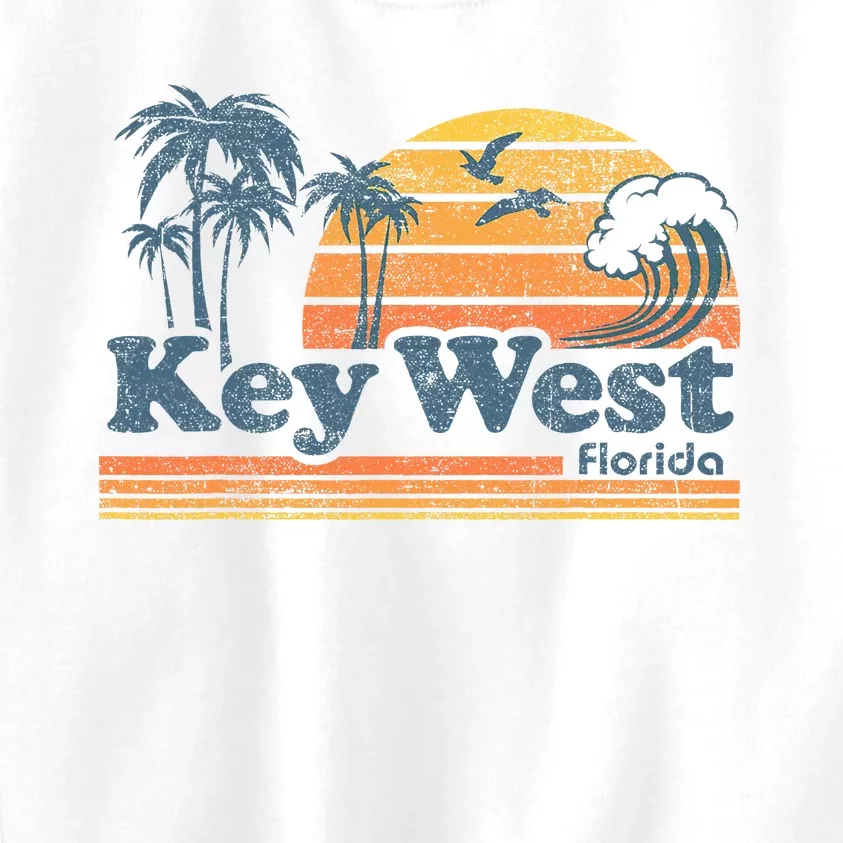 Key West Florida Beach Vintage Spring Break Vacation Kids Sweatshirt