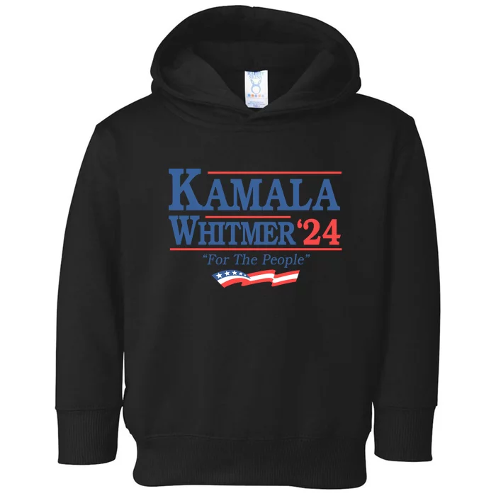 Kamala Whitmer For The People Political Graphic Toddler Hoodie