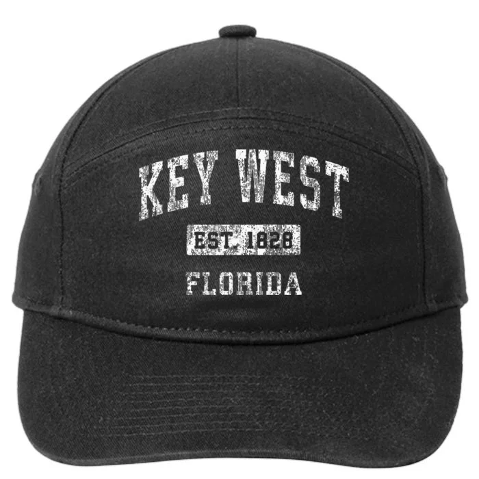 Key West Florida Fl Vintage Established 7-Panel Snapback Hat