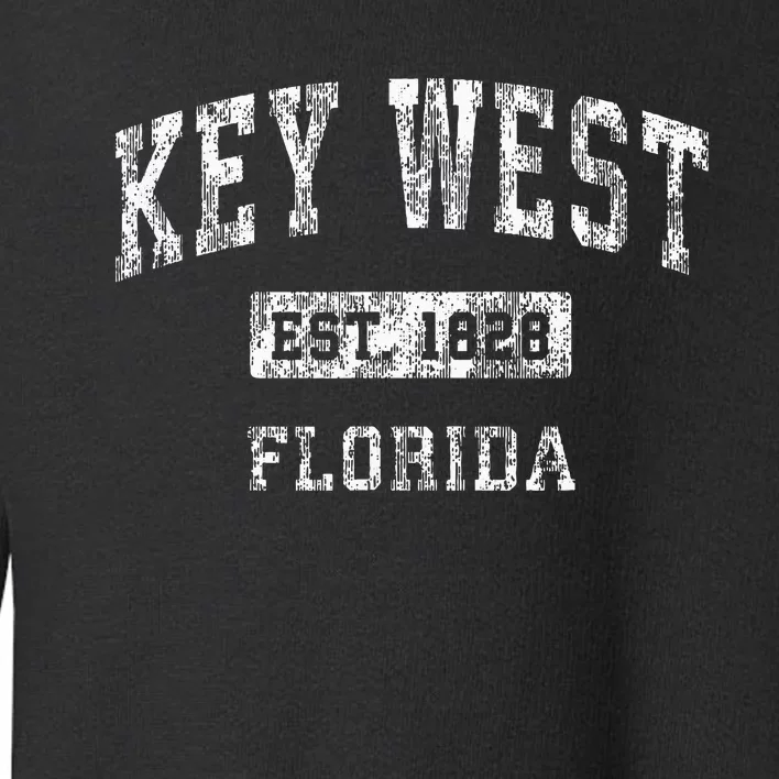 Key West Florida Fl Vintage Established Toddler Sweatshirt