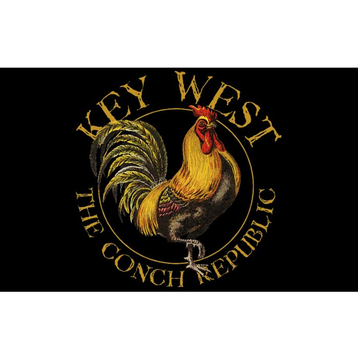 Key West Florida Vintage Rooster Design Souvenir Bumper Sticker