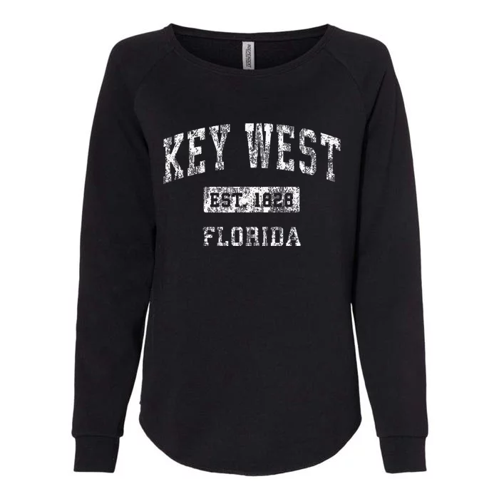 Key West Florida FL Vintage Established Sports Design Womens California Wash Sweatshirt