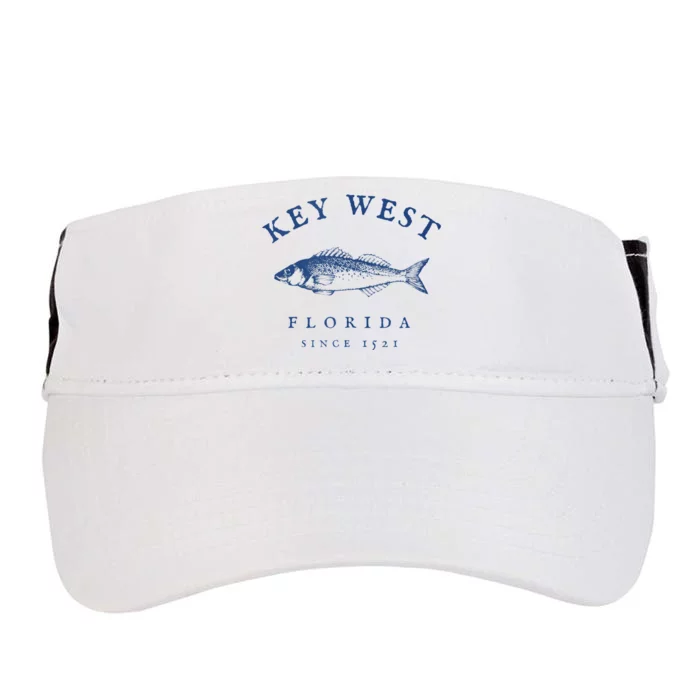 Key West Florida Vintage Fishing Adult Drive Performance Visor