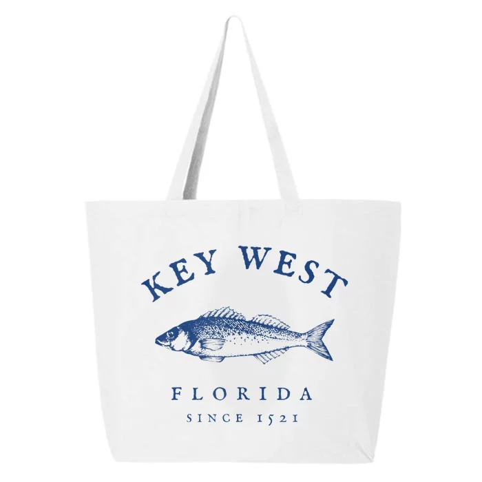 Key West Florida Vintage Fishing 25L Jumbo Tote