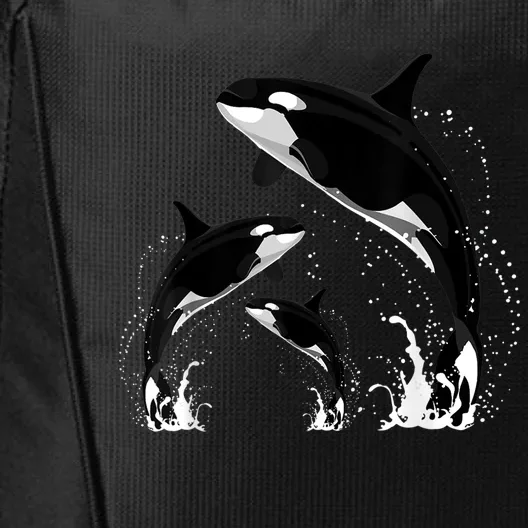 Killer Whale Gifts Shirt. Jumping Orca Killer Whales Killer City Backpack