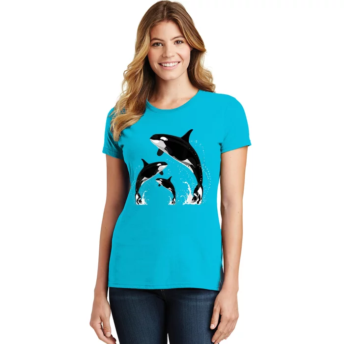 Killer Whale Gifts Shirt. Jumping Orca Killer Whales Killer Women's T-Shirt