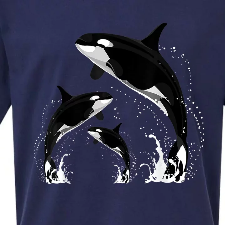 Killer Whale Gifts Shirt. Jumping Orca Killer Whales Killer Sueded Cloud Jersey T-Shirt