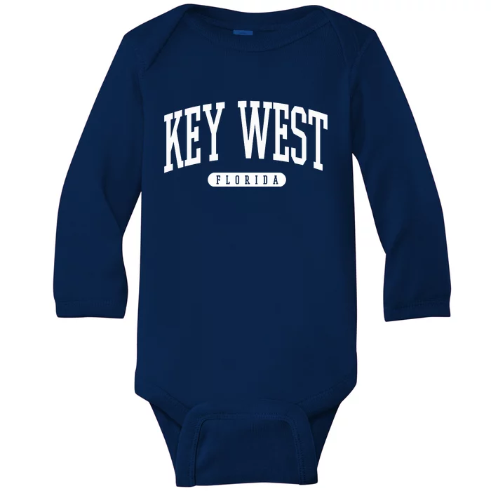 Key West Gift Meaningful Gift College University Style Usa Baby Long Sleeve Bodysuit