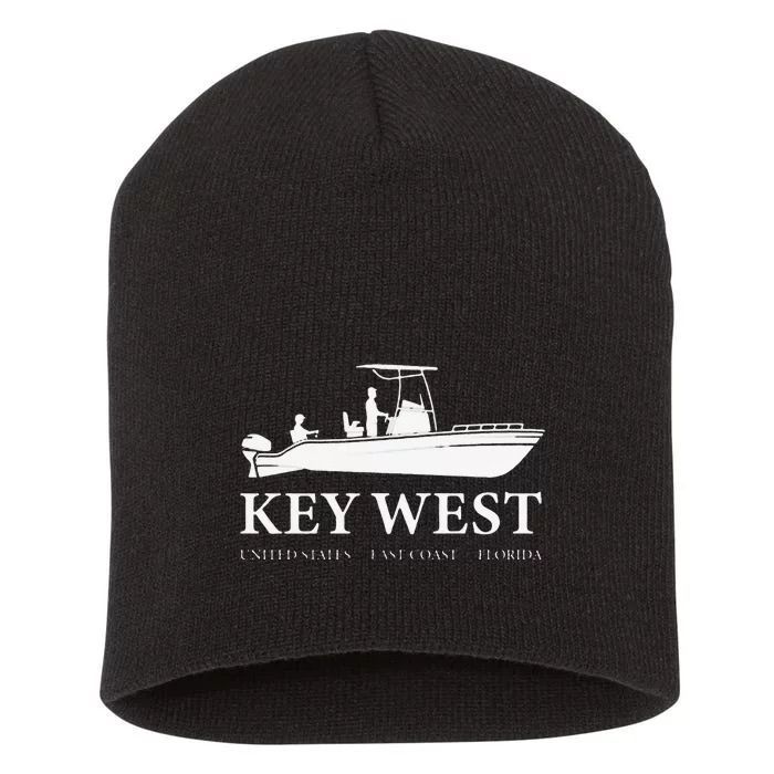 Key West Harbor Navigational Nautical Chart Florida Fishing Short Acrylic Beanie