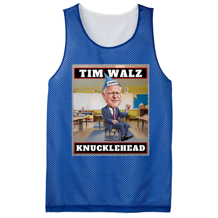 Knucklehead Waltz IM A Knucklehead At Times Tim Walz Debate Mesh Reversible Basketball Jersey Tank