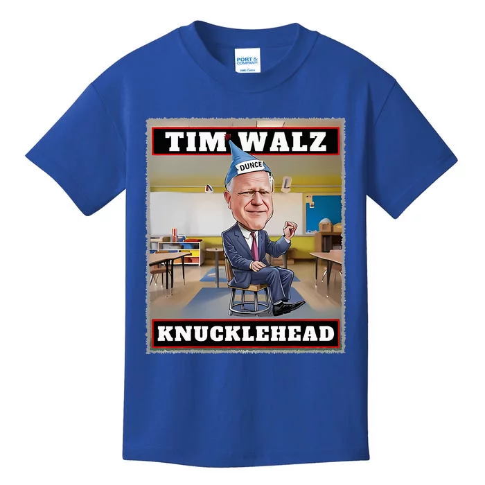 Knucklehead Waltz IM A Knucklehead At Times Tim Walz Debate Kids T-Shirt