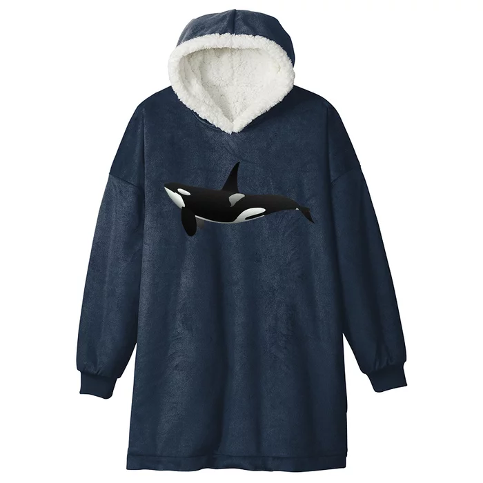 Killer Whale Hooded Wearable Blanket