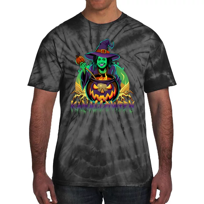 Kamalloween Witch Kamala Harris Halloween Usa Election 2024 Tie-Dye T-Shirt