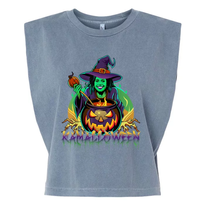 Kamalloween Witch Kamala Harris Halloween Usa Election 2024 Garment-Dyed Women's Muscle Tee