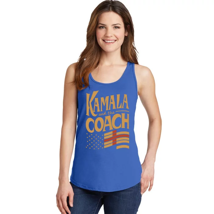 Kamala Walz Kamala And The Coach Great Gift Ladies Essential Tank