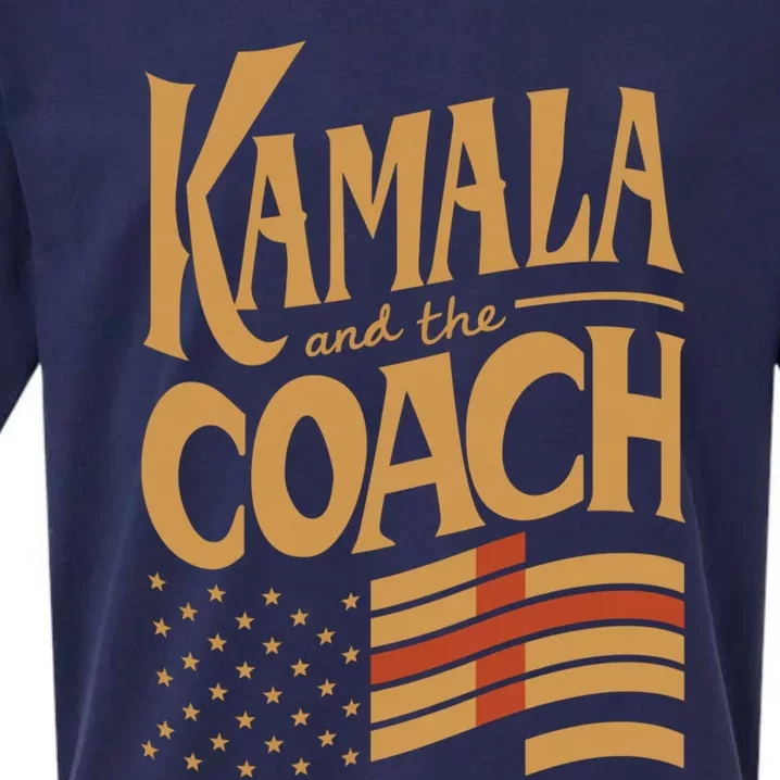 Kamala Walz Kamala And The Coach Great Gift Sueded Cloud Jersey T-Shirt