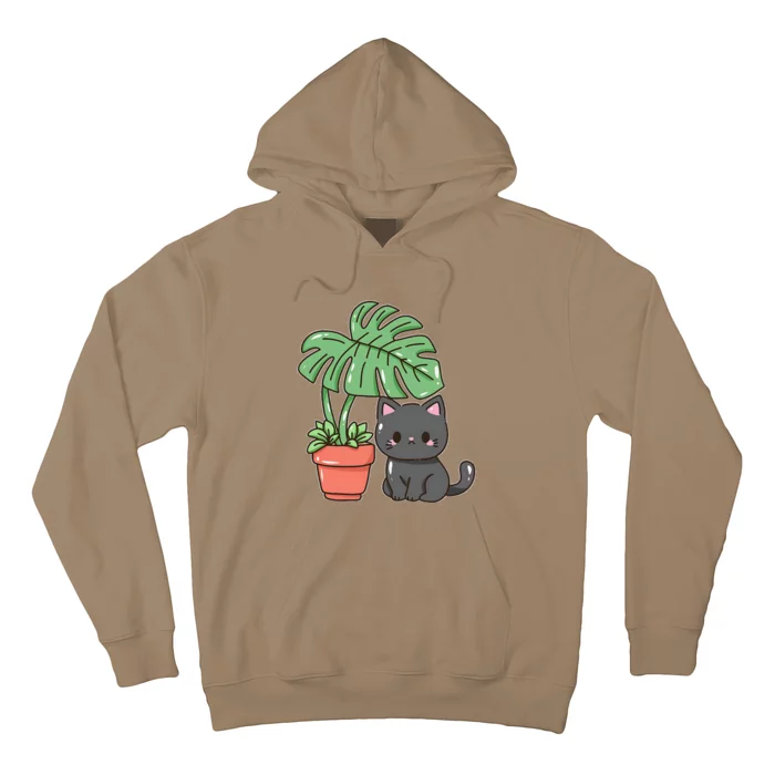 Kitty With Monster Plant Hoodie