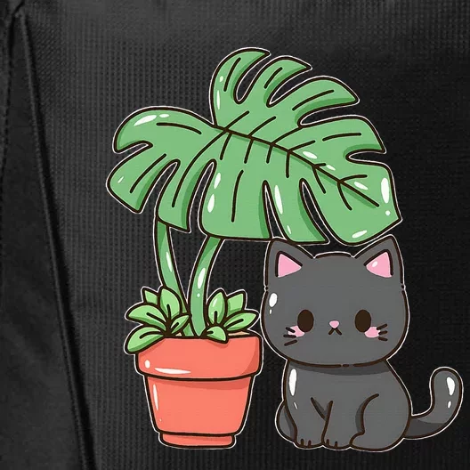 Kitty With Monster Plant City Backpack