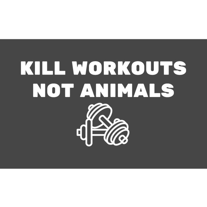 Kill Workouts Not Animals Vegan Muscle Bumper Sticker