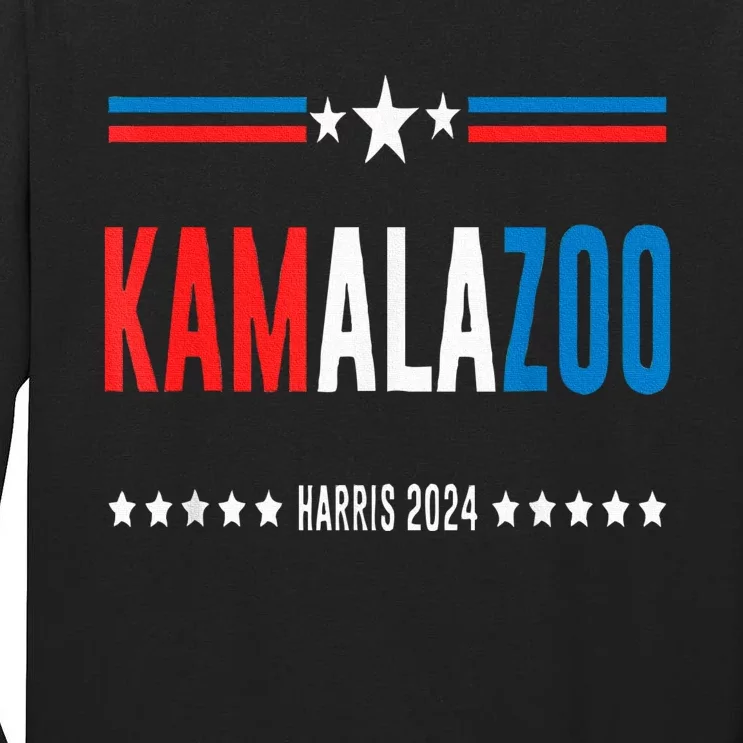 Kamalazoo WeRe Not Going Back Kamala Harris 2024 Tall Long Sleeve T-Shirt