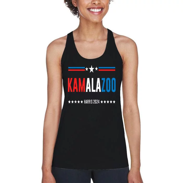 Kamalazoo WeRe Not Going Back Kamala Harris 2024 Women's Racerback Tank