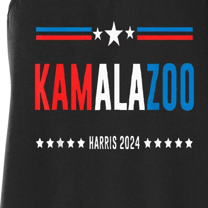 Kamalazoo WeRe Not Going Back Kamala Harris 2024 Women's Racerback Tank