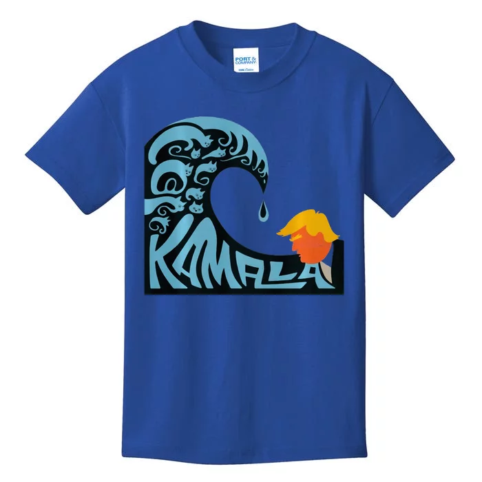 KamalaS Wave Of Hope Overtakes TrumpS Fear Kids T-Shirt