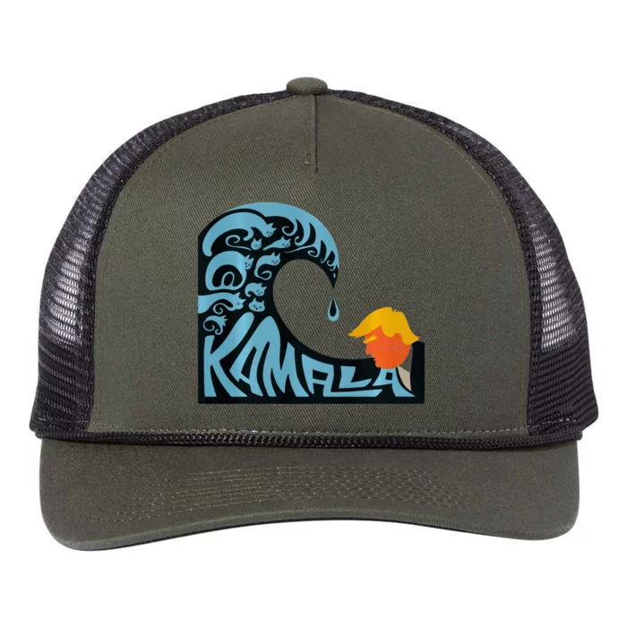 KamalaS Wave Of Hope Overtakes TrumpS Fear Retro Rope Trucker Hat Cap