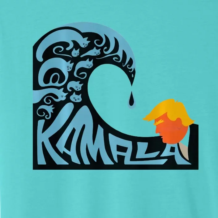 KamalaS Wave Of Hope Overtakes TrumpS Fear ChromaSoft Performance T-Shirt