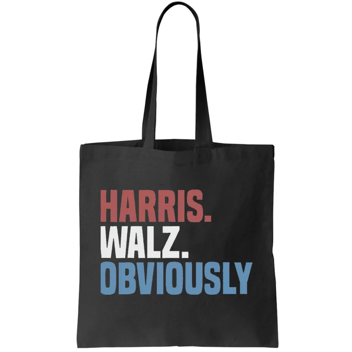 Kamala Walz Obviously 2024 Harris Waltz 2024 Election Tote Bag