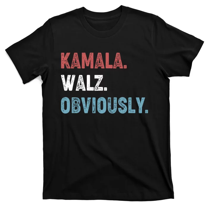 Kamala Walz Obviously 2024 Harris Waltz 2024 Election T-Shirt