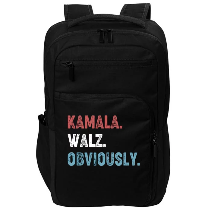 Kamala Walz Obviously 2024 Harris Waltz 2024 Election Impact Tech Backpack