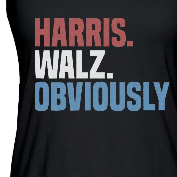 Kamala Walz Obviously 2024 Harris Waltz 2024 Election Ladies Essential Flowy Tank