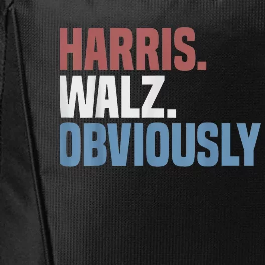 Kamala Walz Obviously 2024 Harris Waltz 2024 Election City Backpack