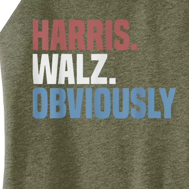 Kamala Walz Obviously 2024 Harris Waltz 2024 Election Women’s Perfect Tri Rocker Tank