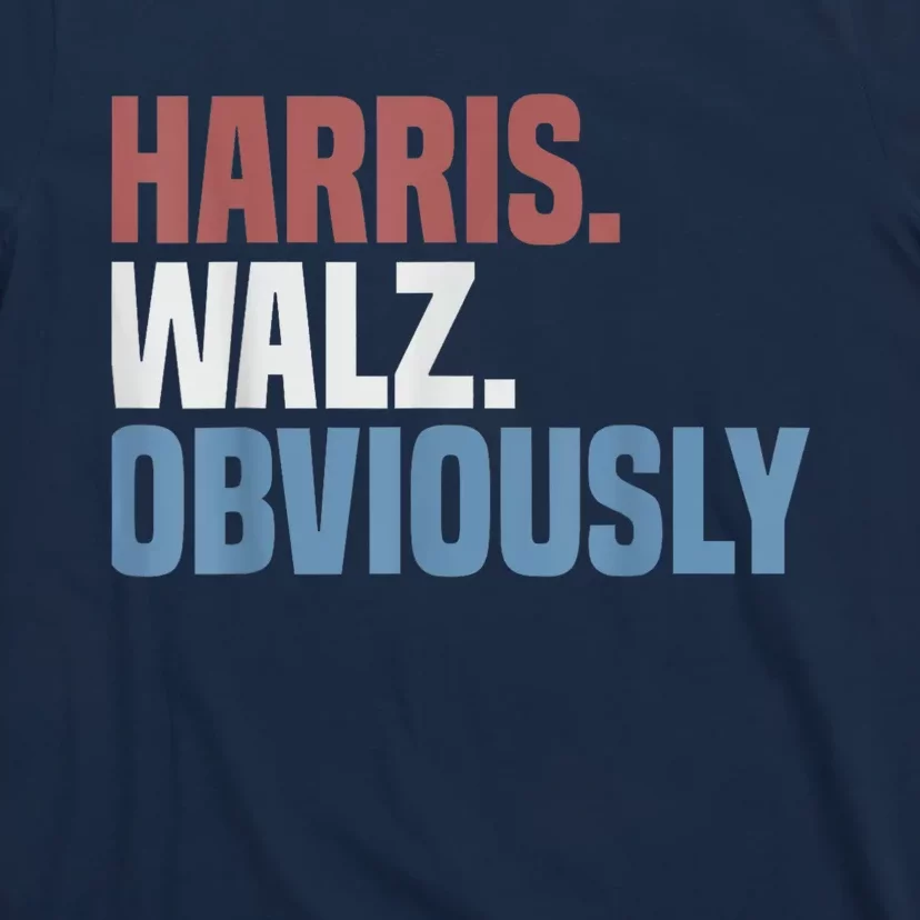 Kamala Walz Obviously 2024 Harris Waltz 2024 Election T-Shirt