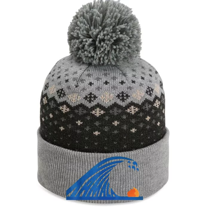 Gary Taxali Kamala Wave The Baniff Cuffed Pom Beanie