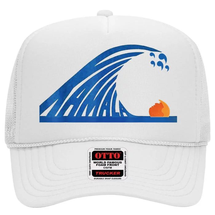 Gary Taxali Kamala Wave High Crown Mesh Trucker Hat