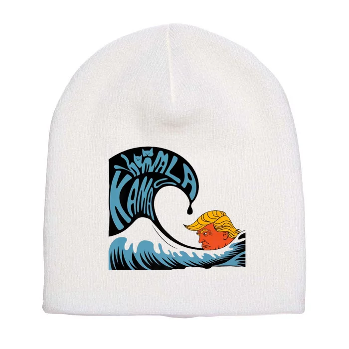 Gary Taxali Kamala Wave Short Acrylic Beanie