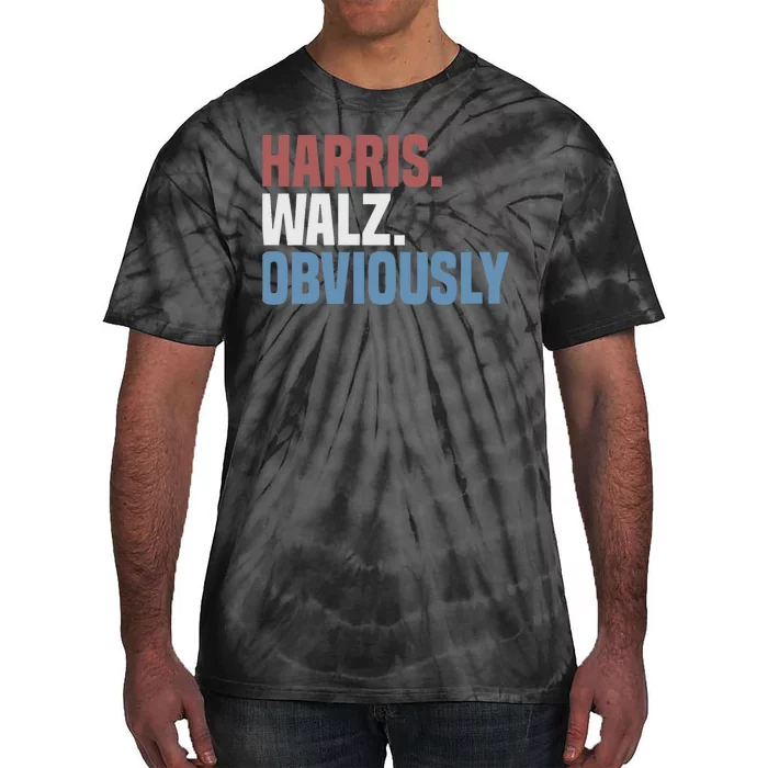 Kamala Walz Obviously 2024 Harris Waltz 2024 Election Tie-Dye T-Shirt