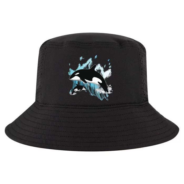 Killer Whale Ocean Swim Cool Animal Creature Orca Cool Comfort Performance Bucket Hat