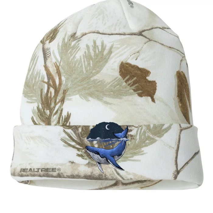 Killer Whale Orca Funny Whale Sea Ocean Moon Kati - 12in Camo Beanie